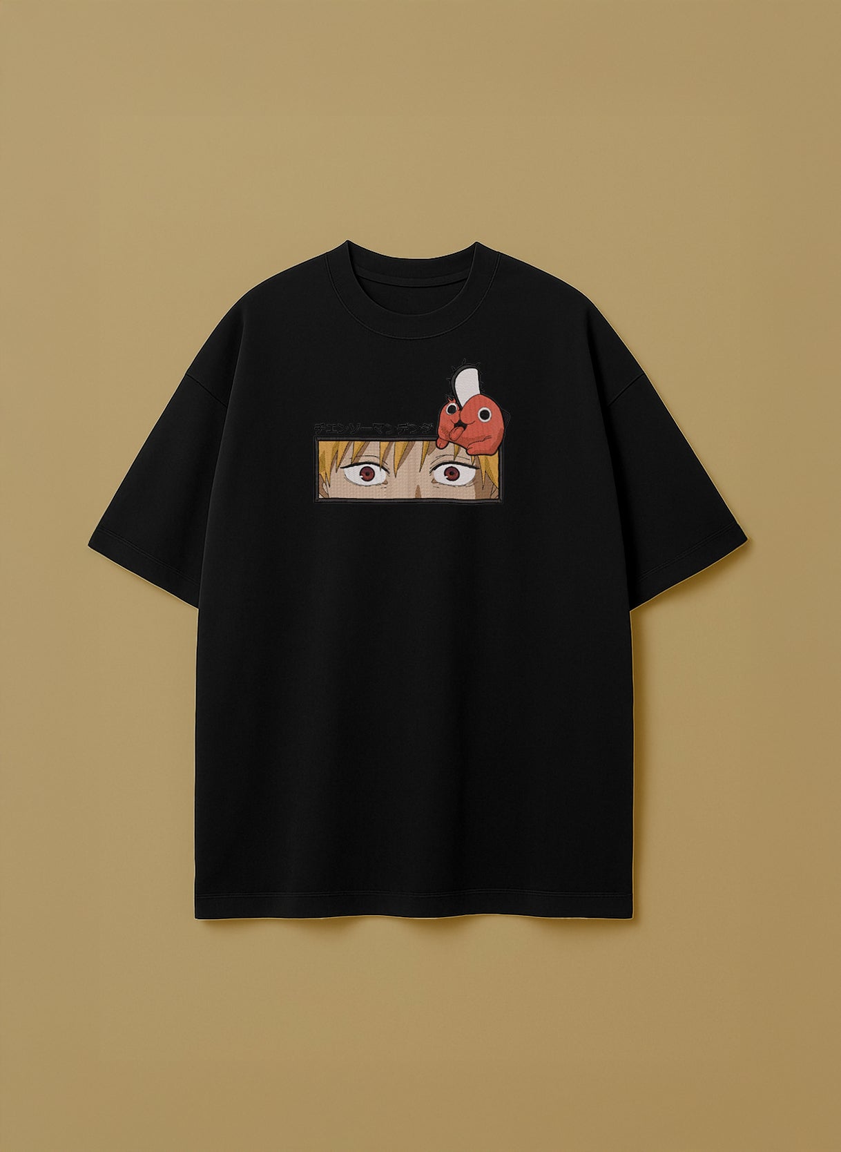 Chainsaw Man Eyes with Pochita – T-Shirt & Hoodie