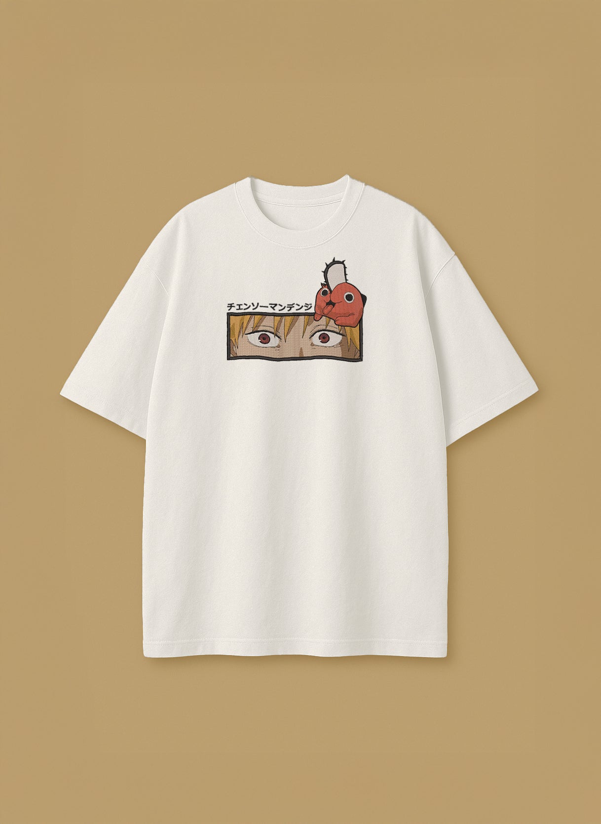 Chainsaw Man Eyes with Pochita – T-Shirt & Hoodie