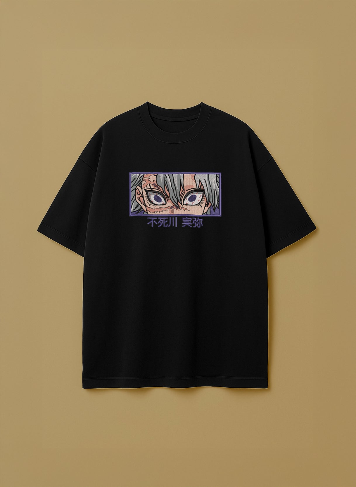 Sanemi Shinazugawa intense gaze close-up – T-Shirt & Hoodie