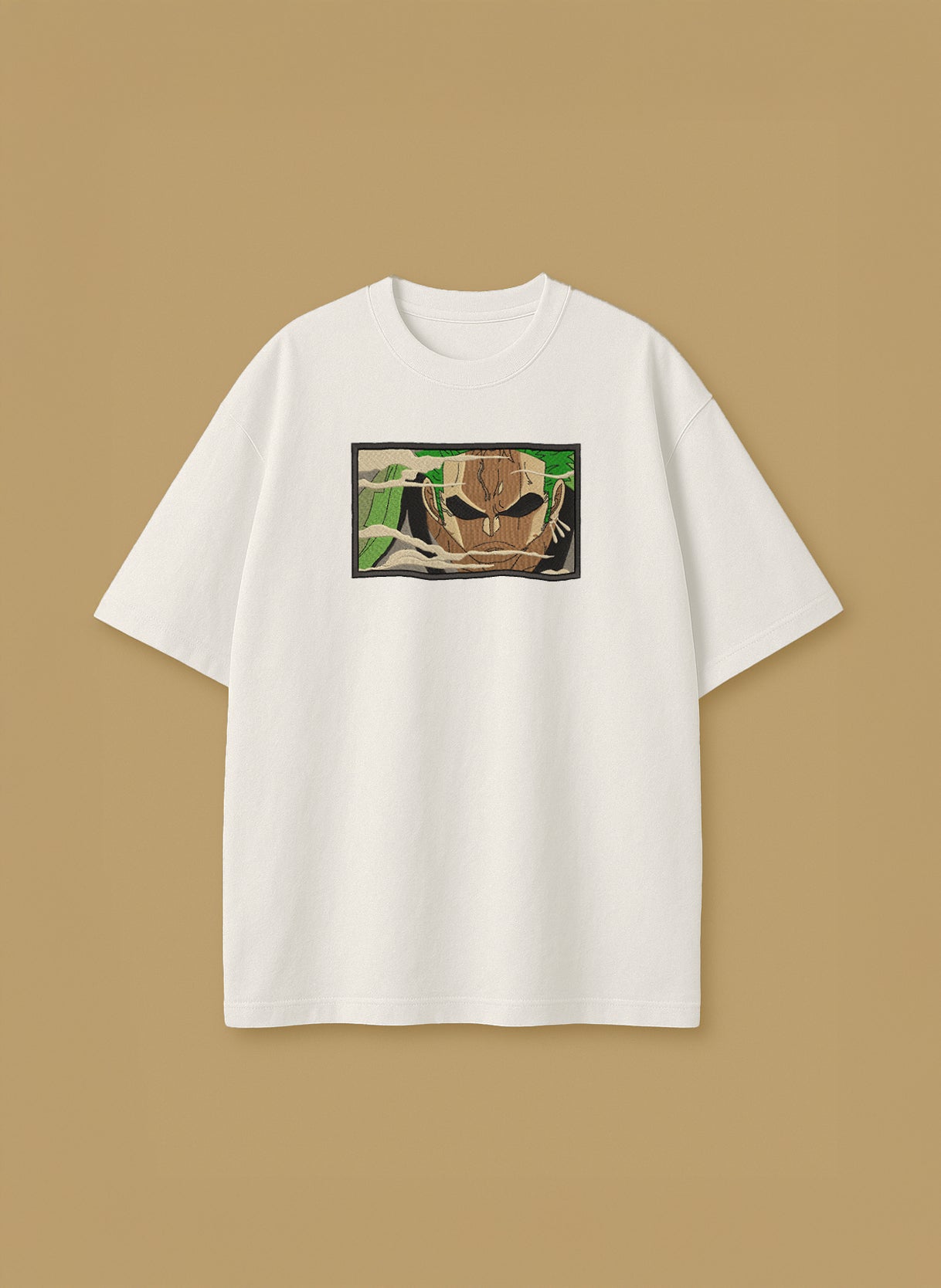 Roronoa Zoro emerging through mist – T-Shirt & Hoodie