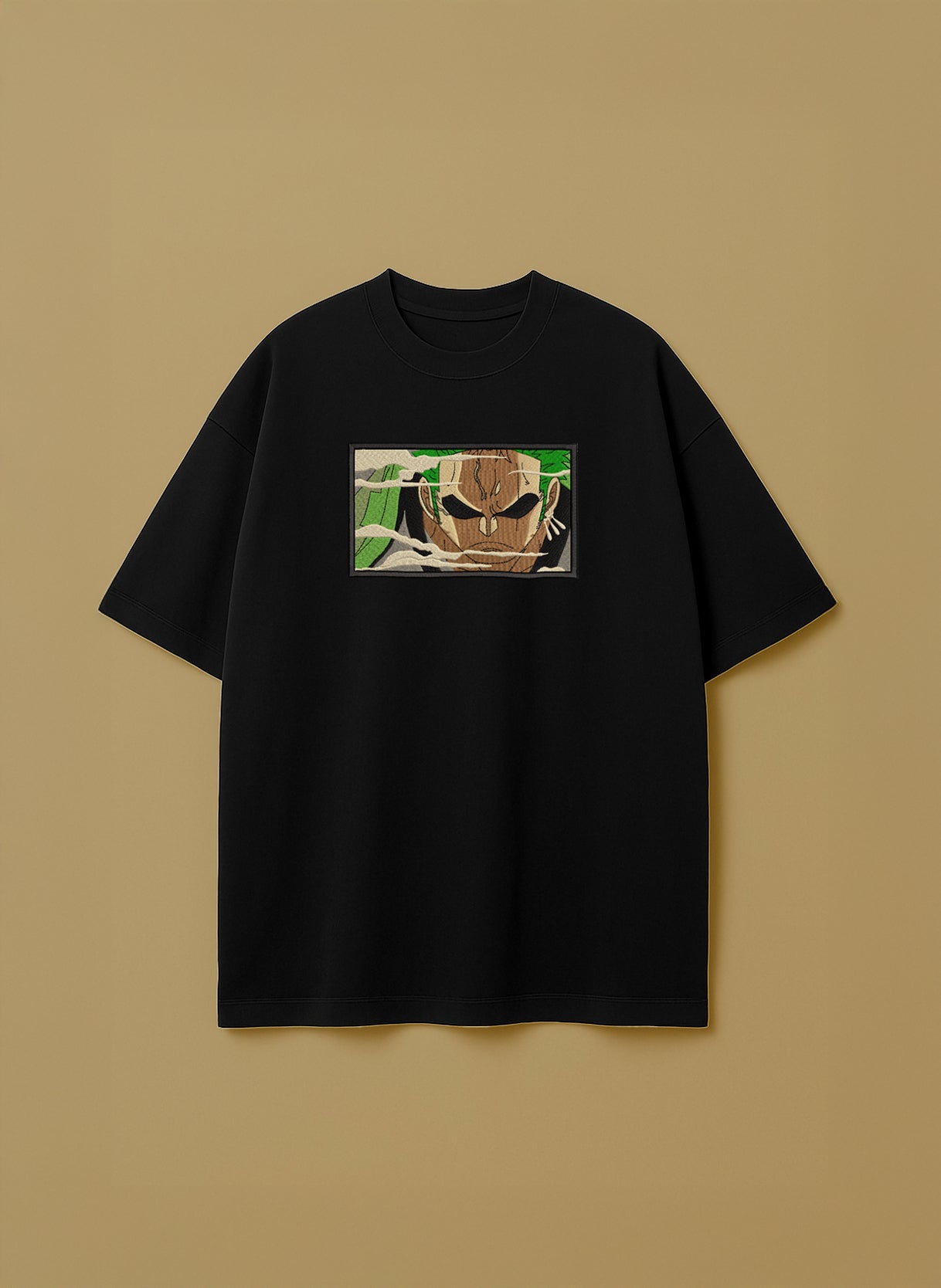 Roronoa Zoro emerging through mist – T-Shirt & Hoodie
