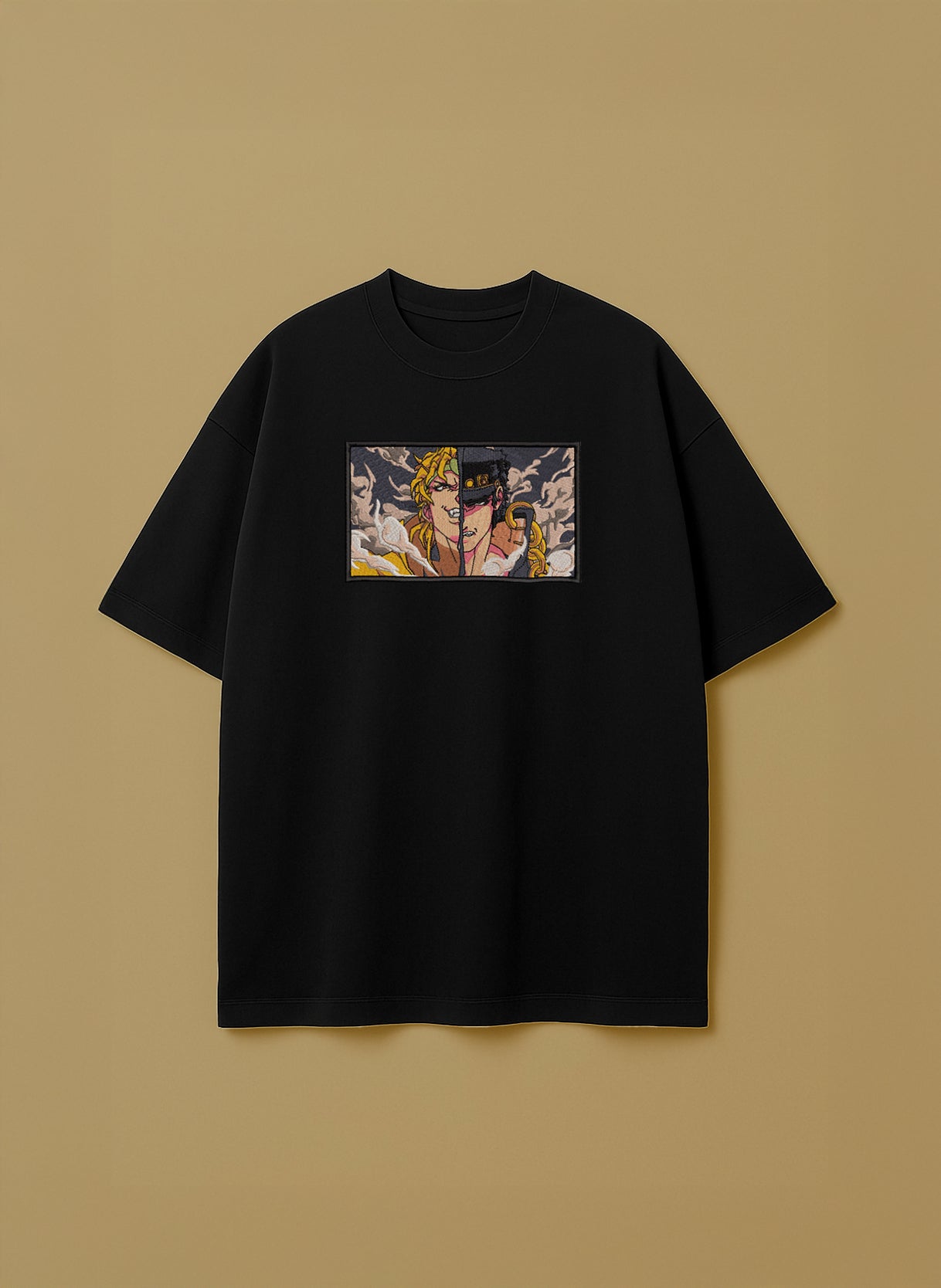 Dio Brando vs Jotaro Kujo split face – T-Shirt & Hoodie