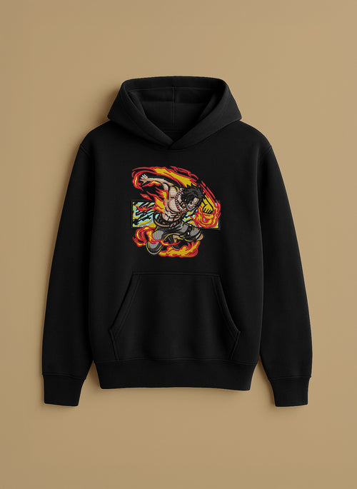Ace Surrounded by Flames – T-Shirt & Hoodie
